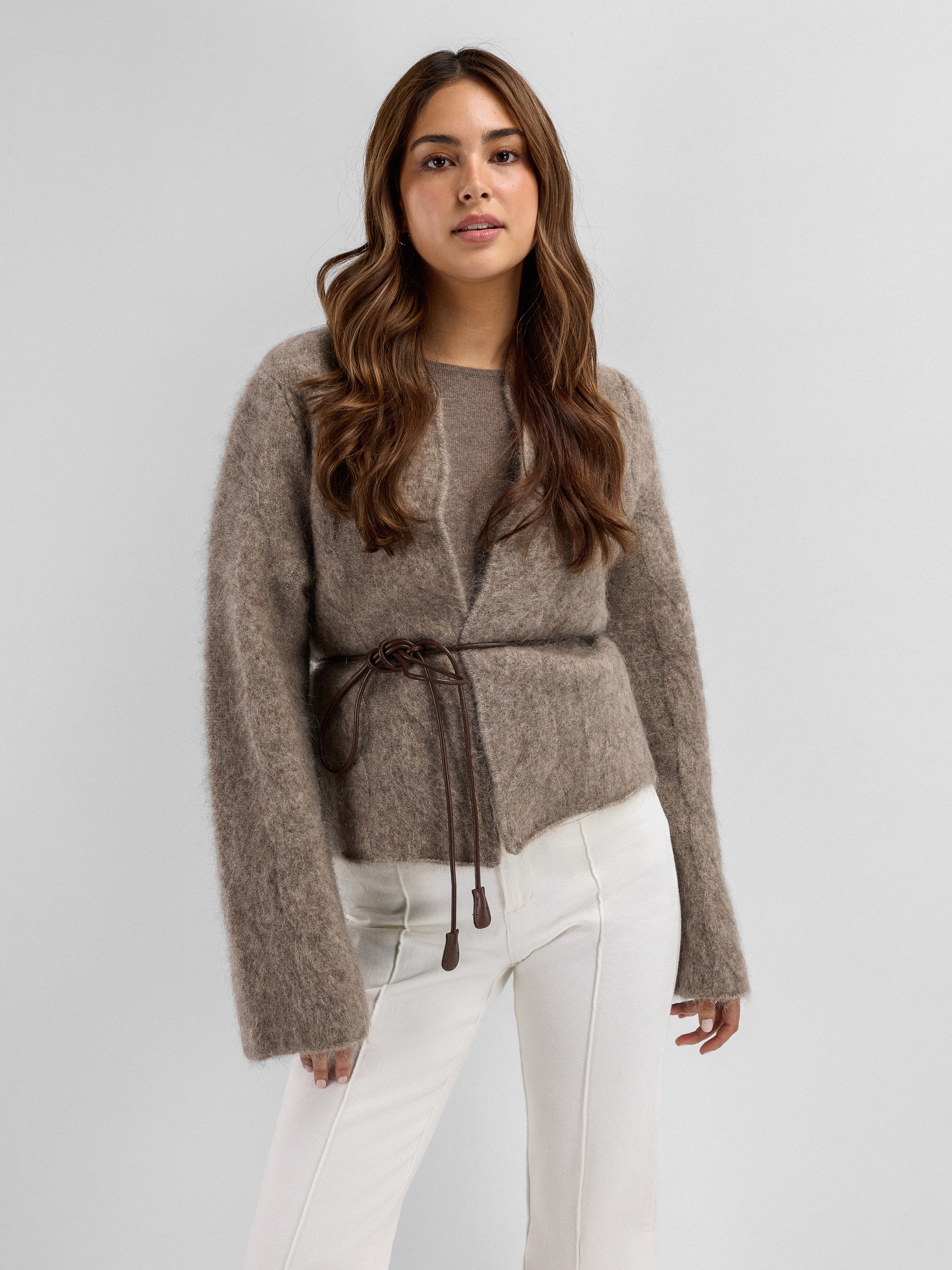 Vinjeronden Cardigan  Sand melange