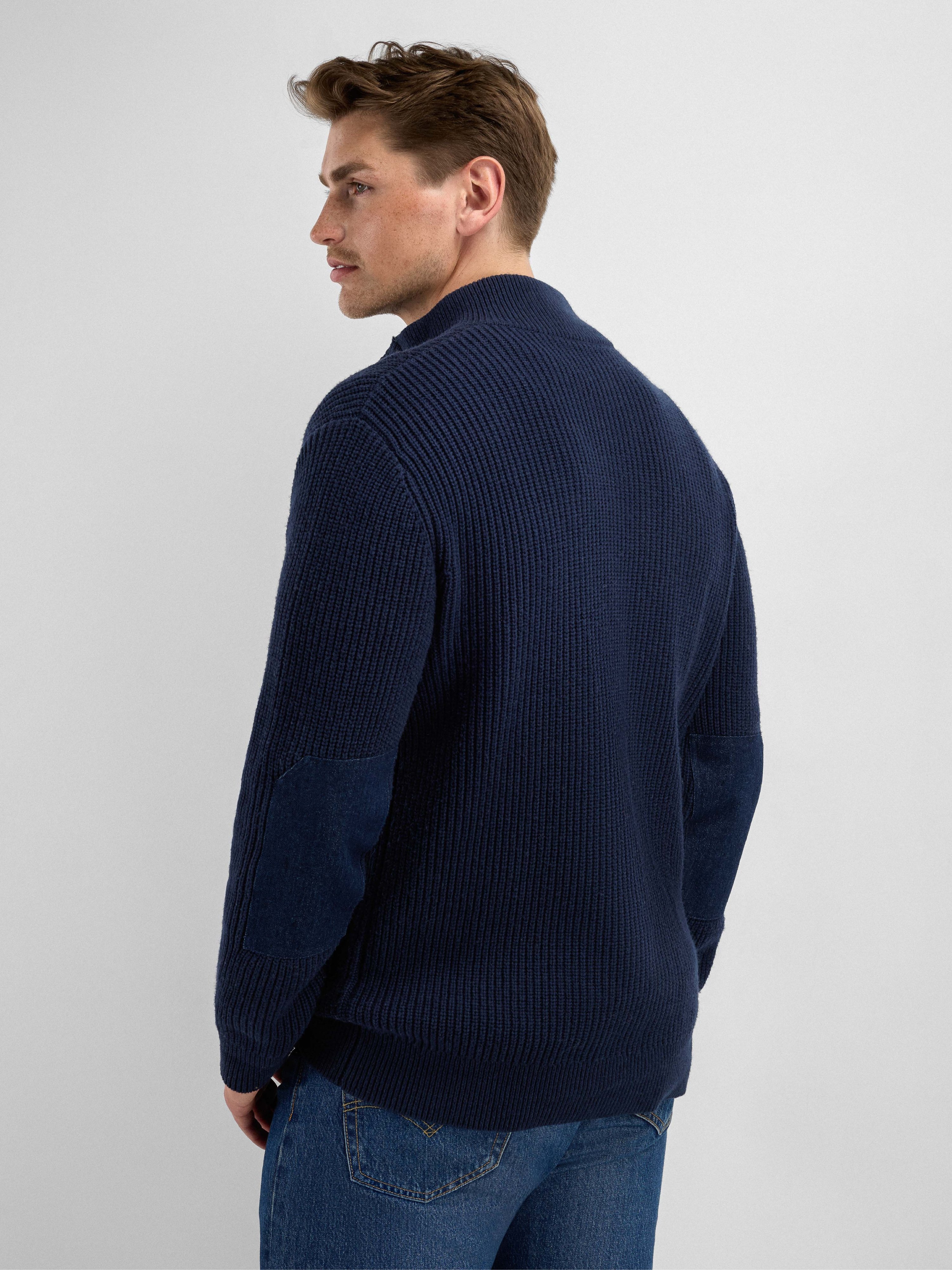 Helgeroa Ulljakke  Dark Blue