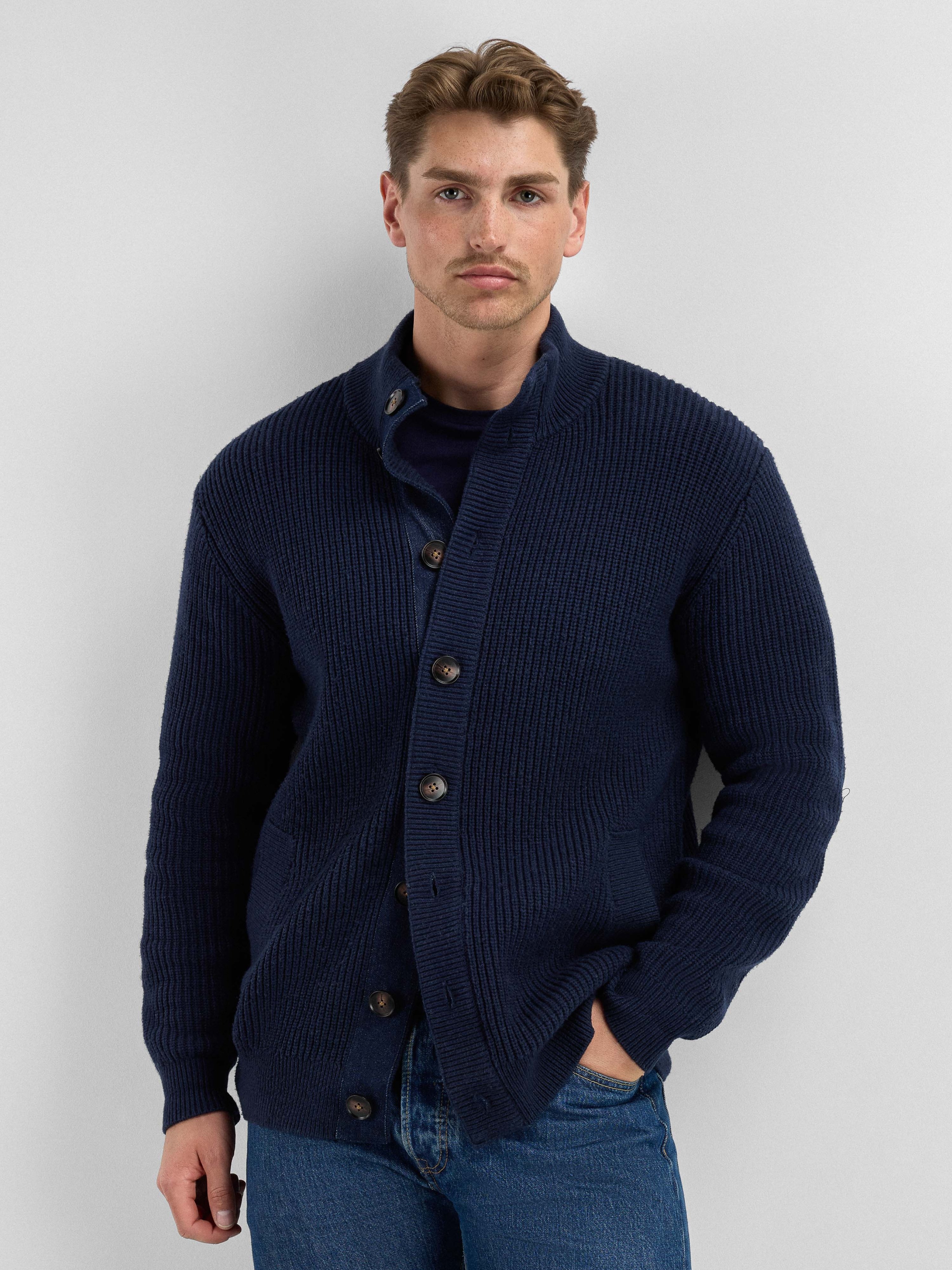 Helgeroa Ulljakke  Dark Blue