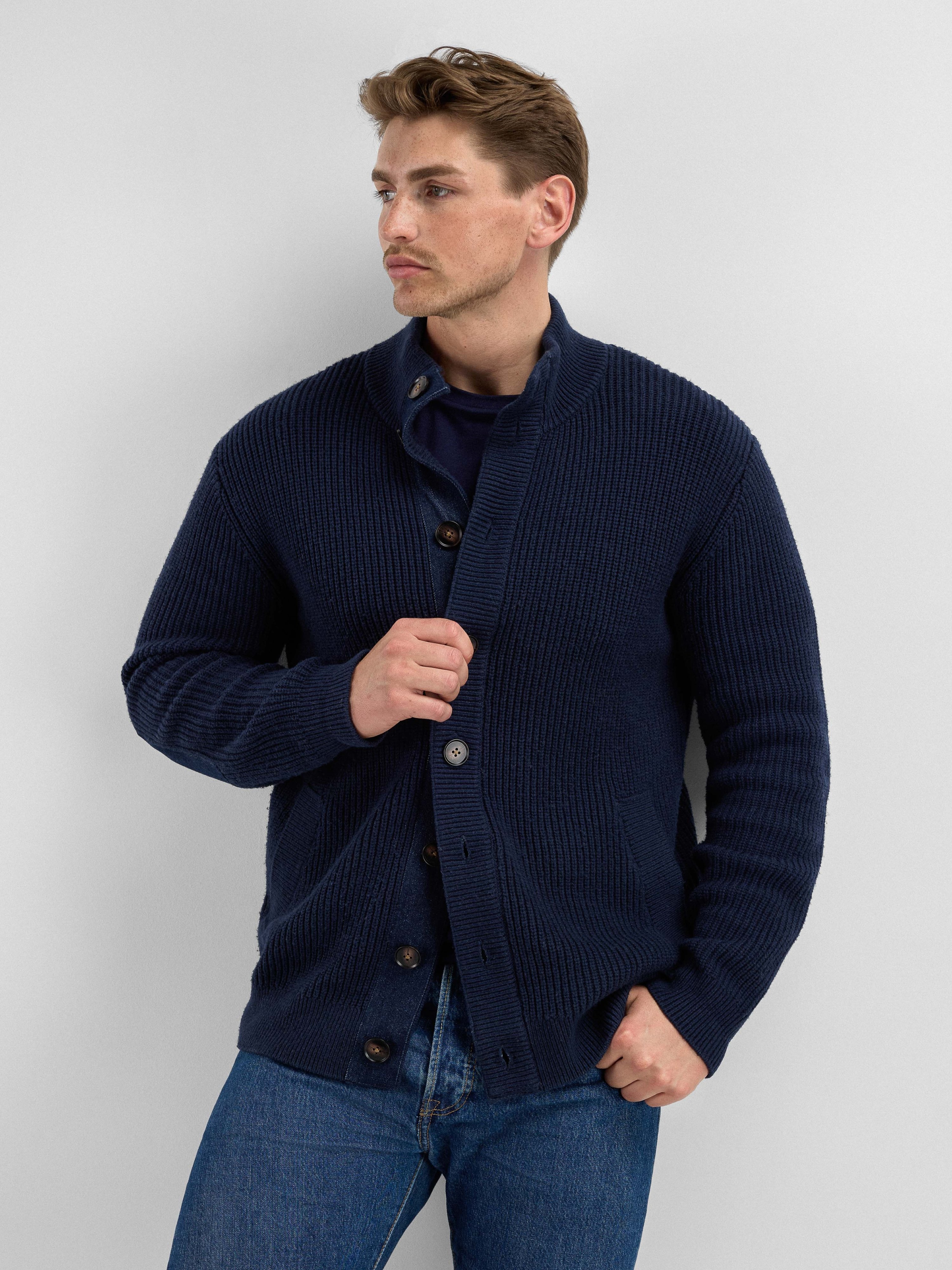 Helgeroa Ulljakke  Dark Blue