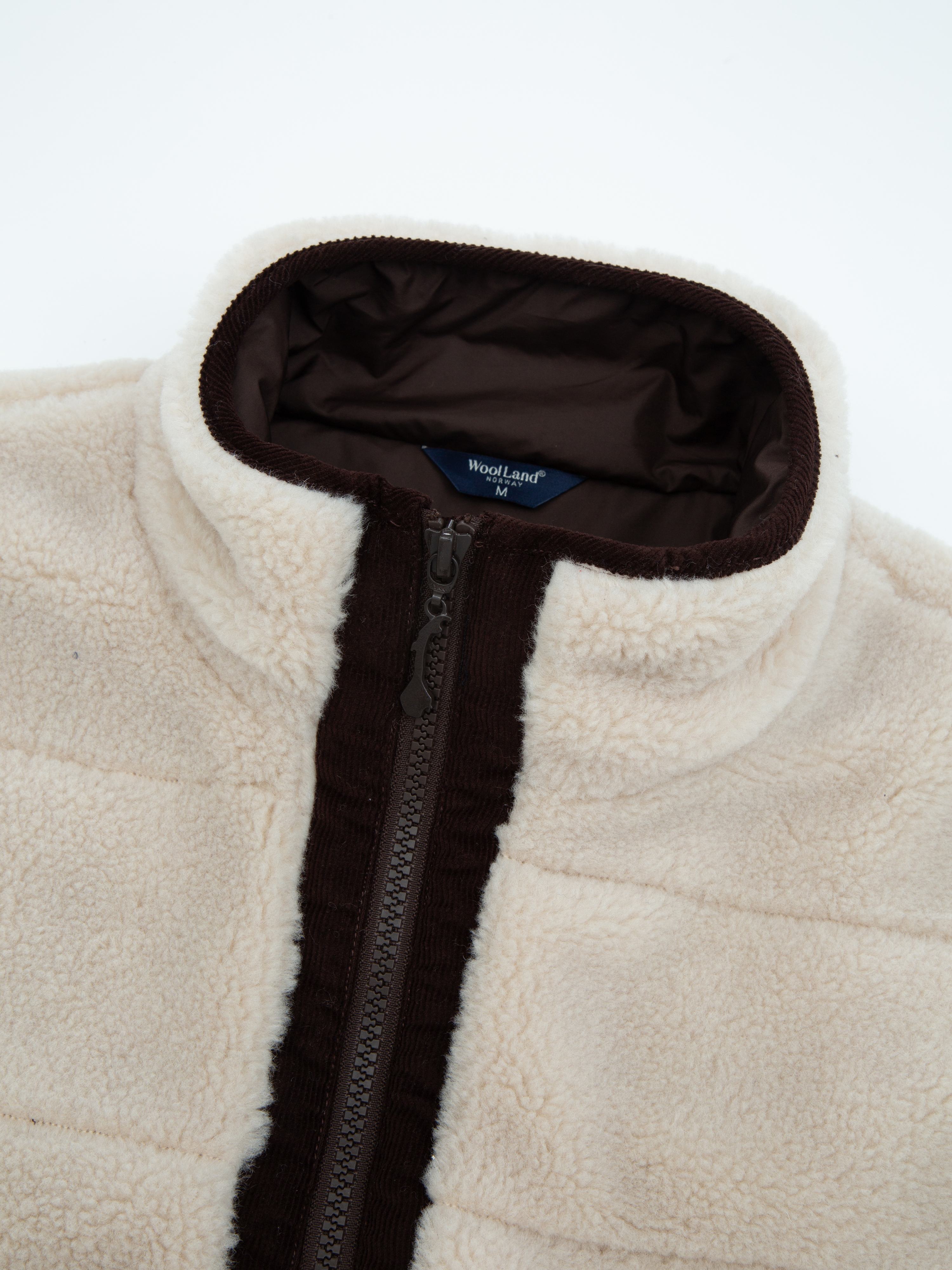 Nusfjord Fleece Vest Sheep With Brown