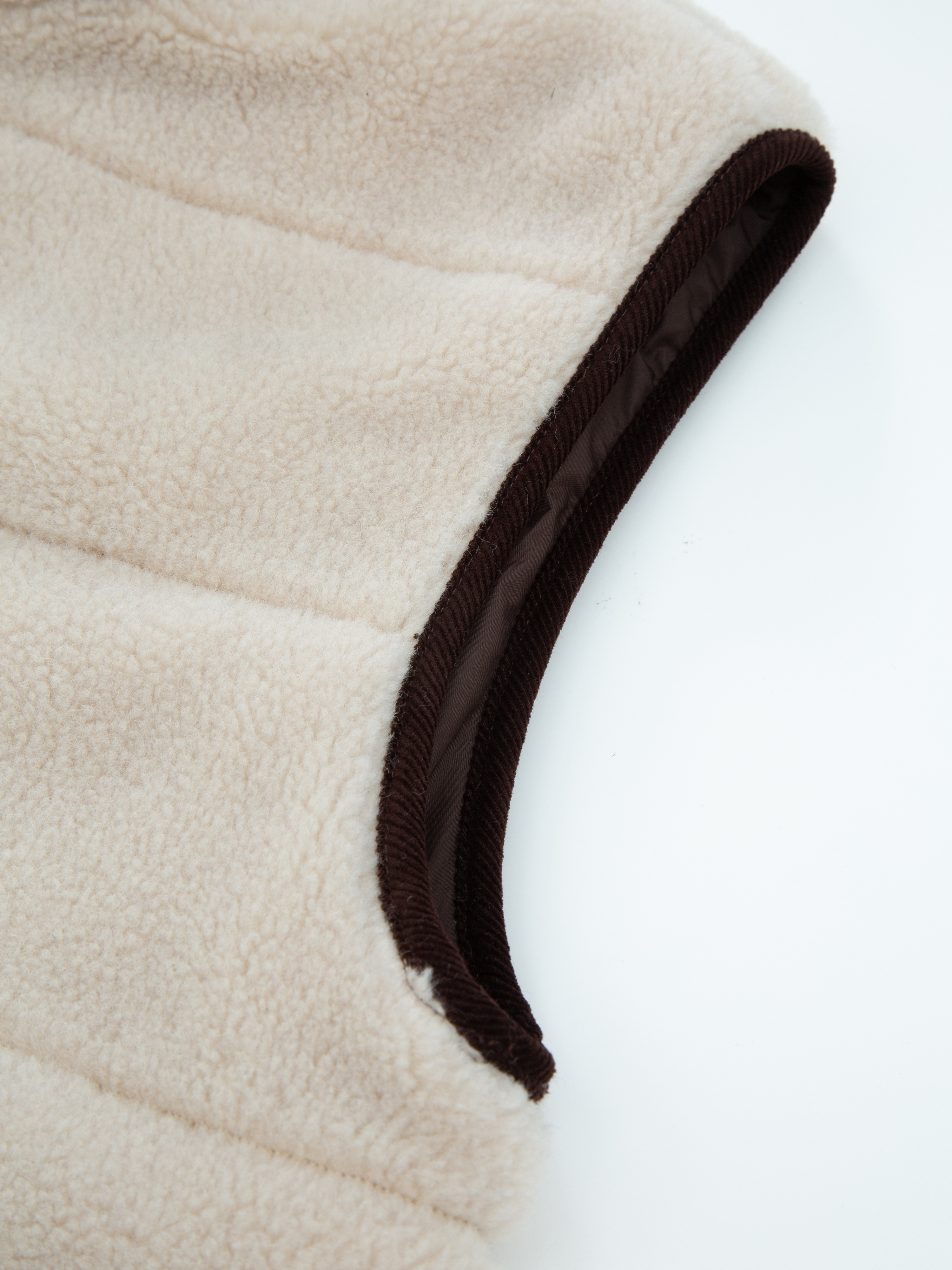 Nusfjord Fleece Vest Sheep With Brown