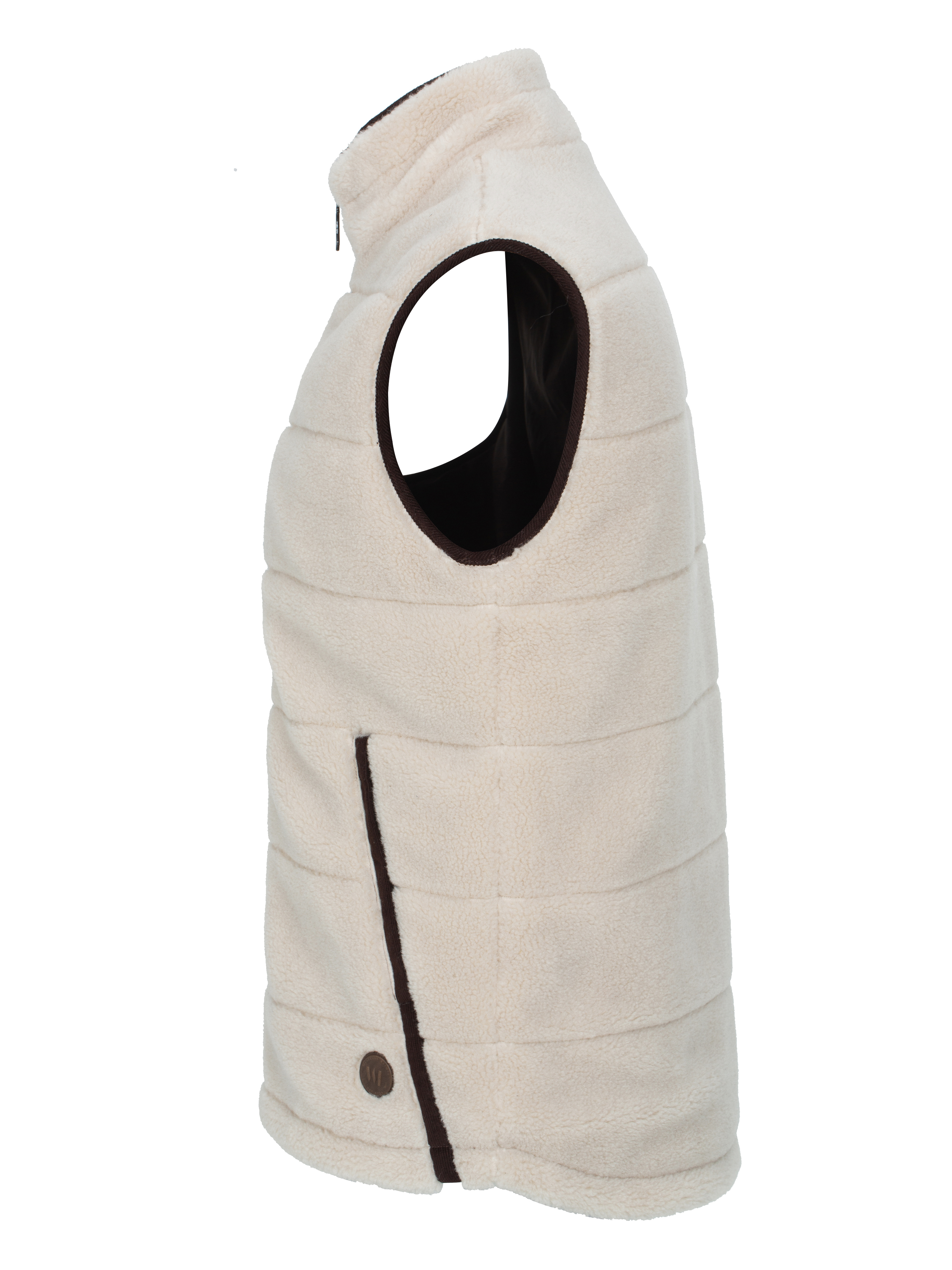 Nusfjord Fleece Vest Sheep With Brown