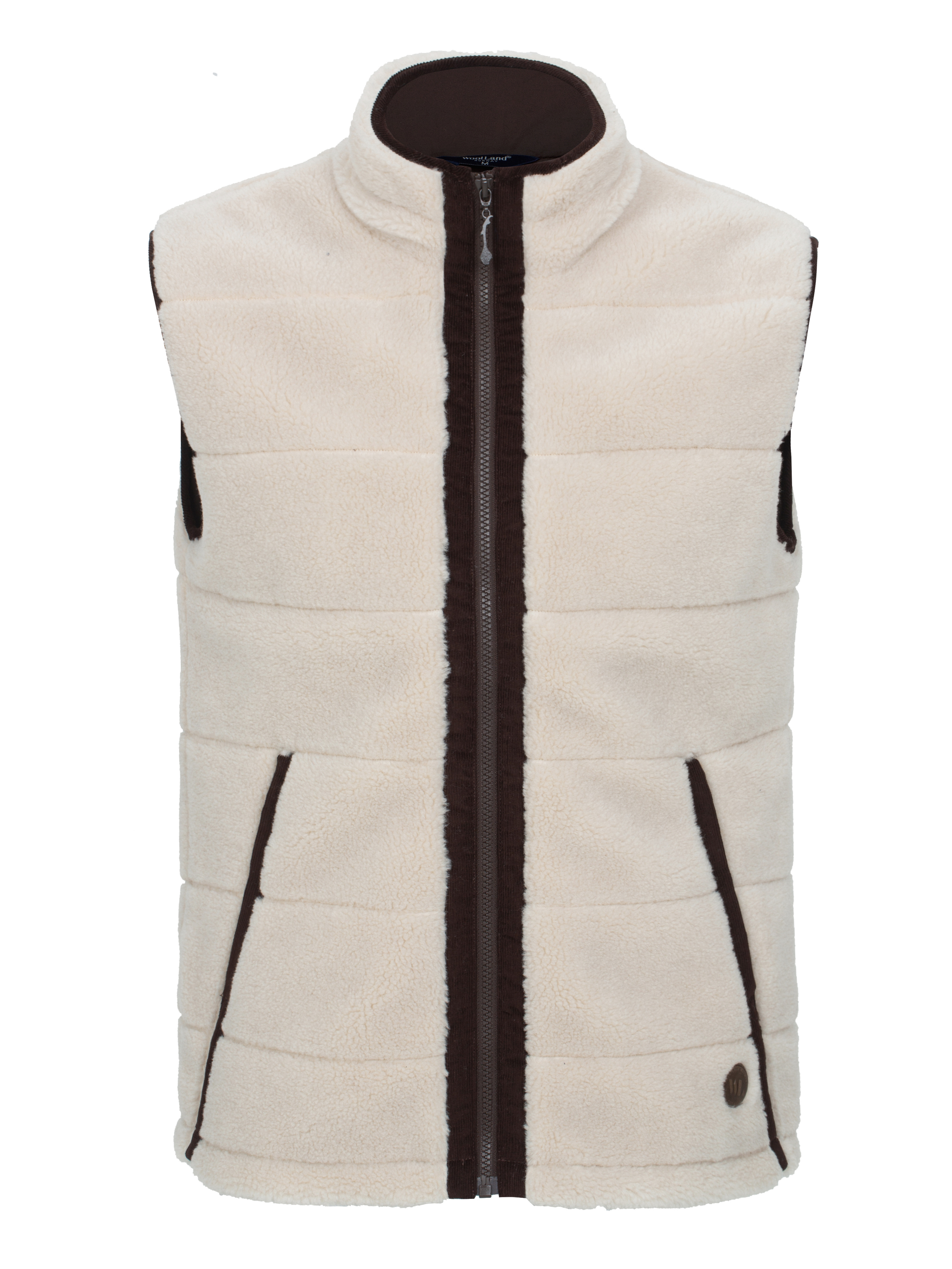 Nusfjord Fleece Vest Sheep With Brown