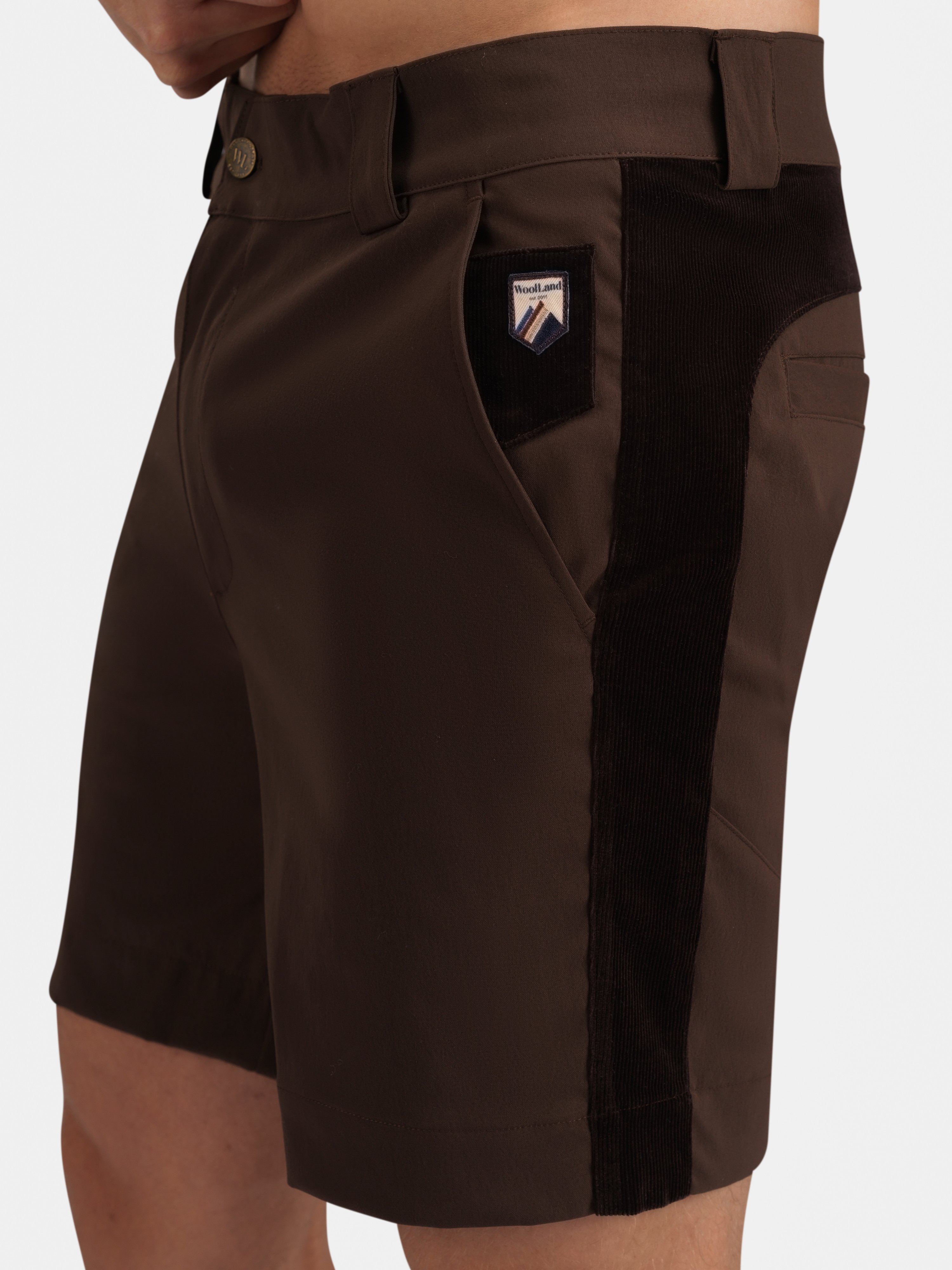 Romsdalseggen Cord Shorts  Hot Fudge