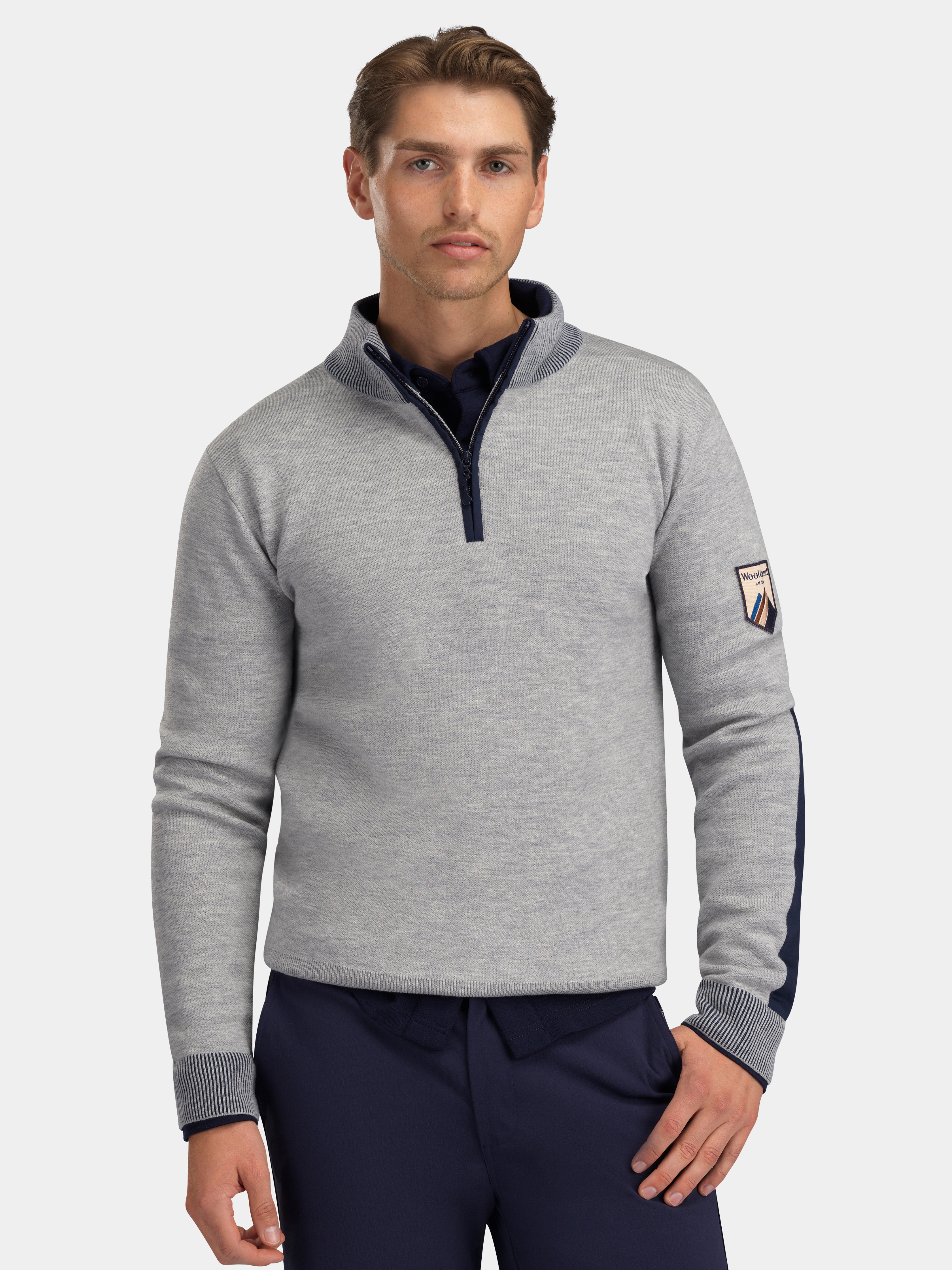 Tydal Half-Zip Ullgenser Grey Melange