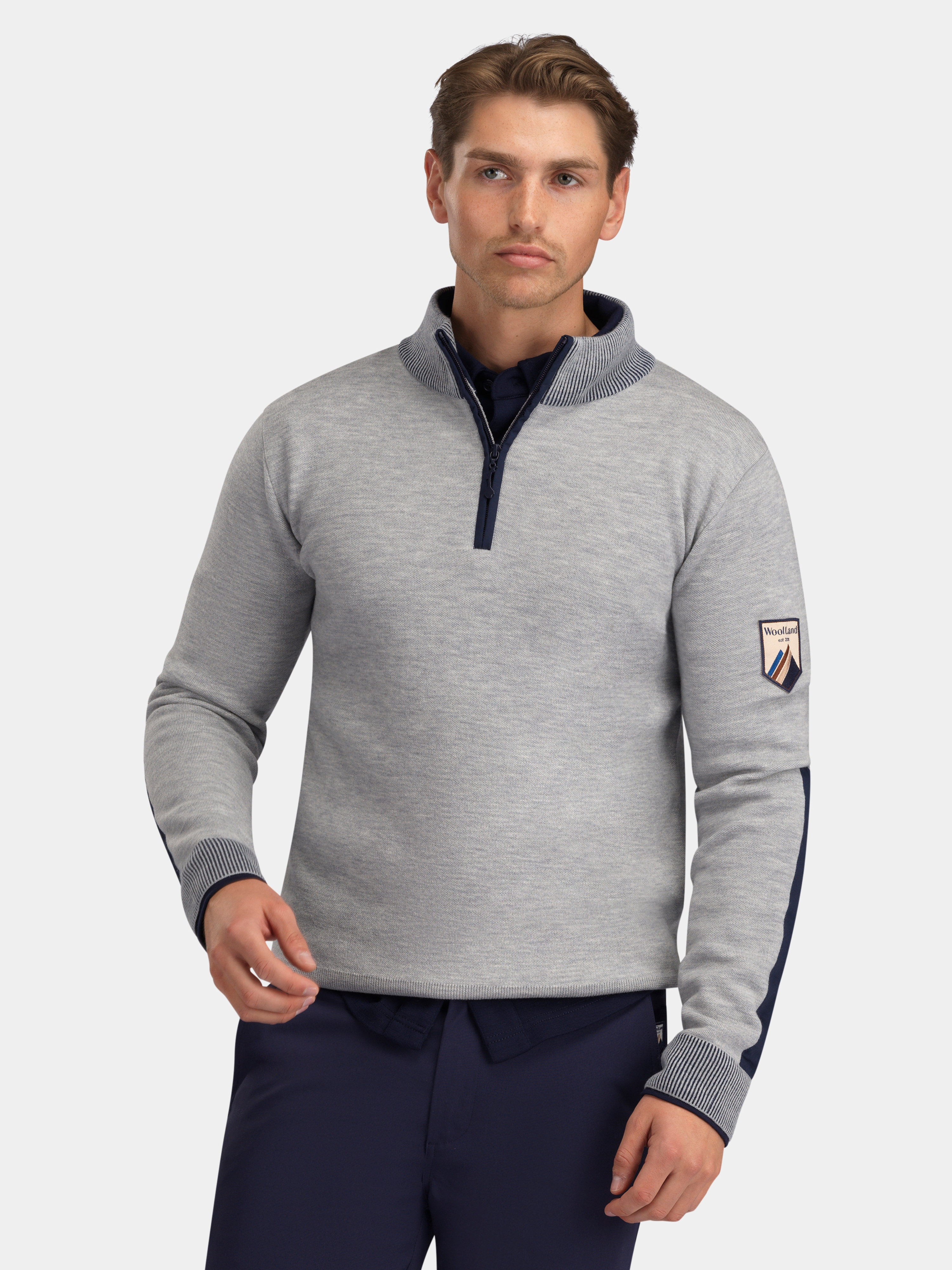 Tydal Half-Zip Ullgenser Grey Melange