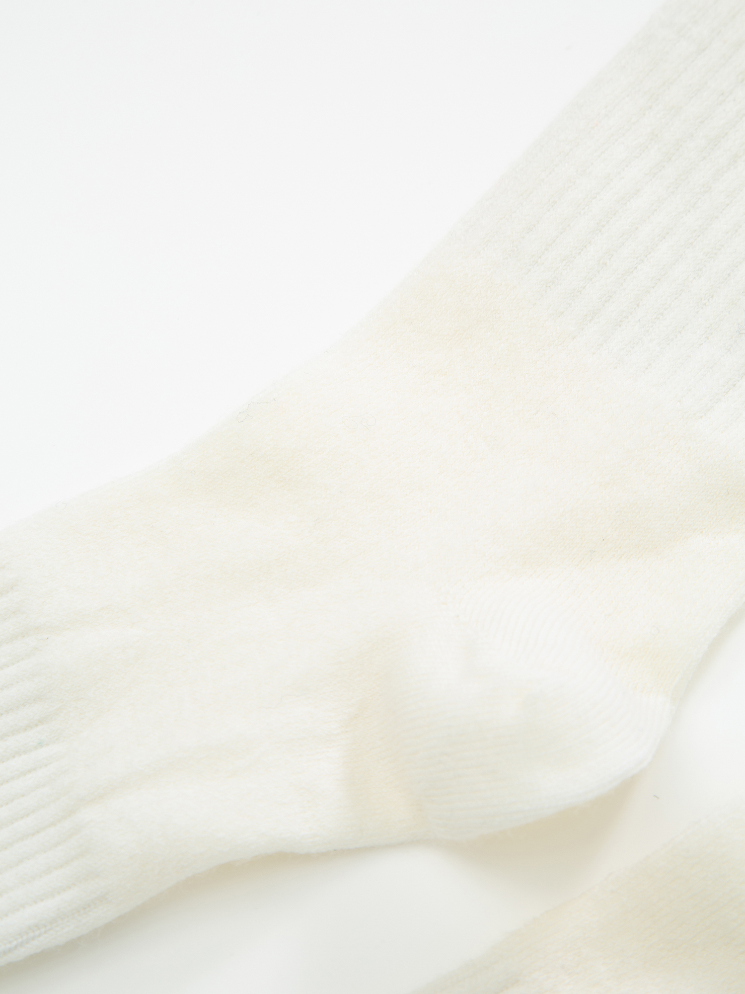 Skutvik Ribbestrikkede Ullsokker Ivory