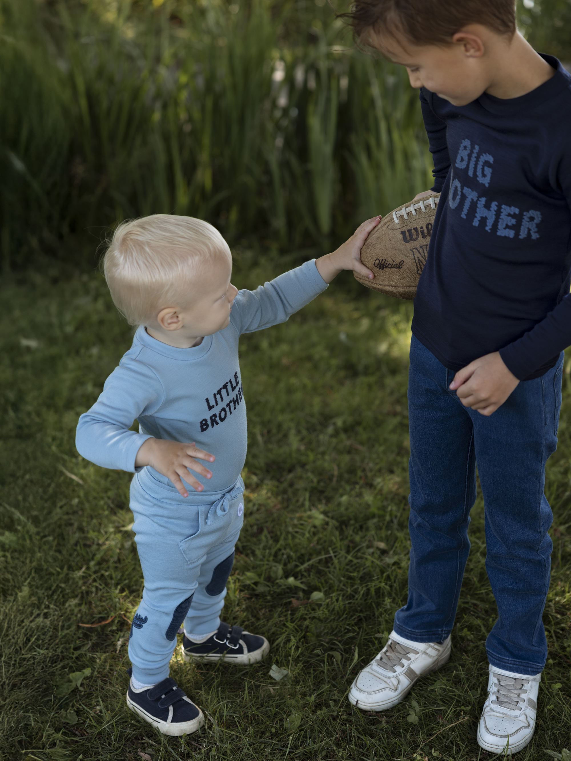 Fjærland Ullgenser 2-3 år Blue Ink