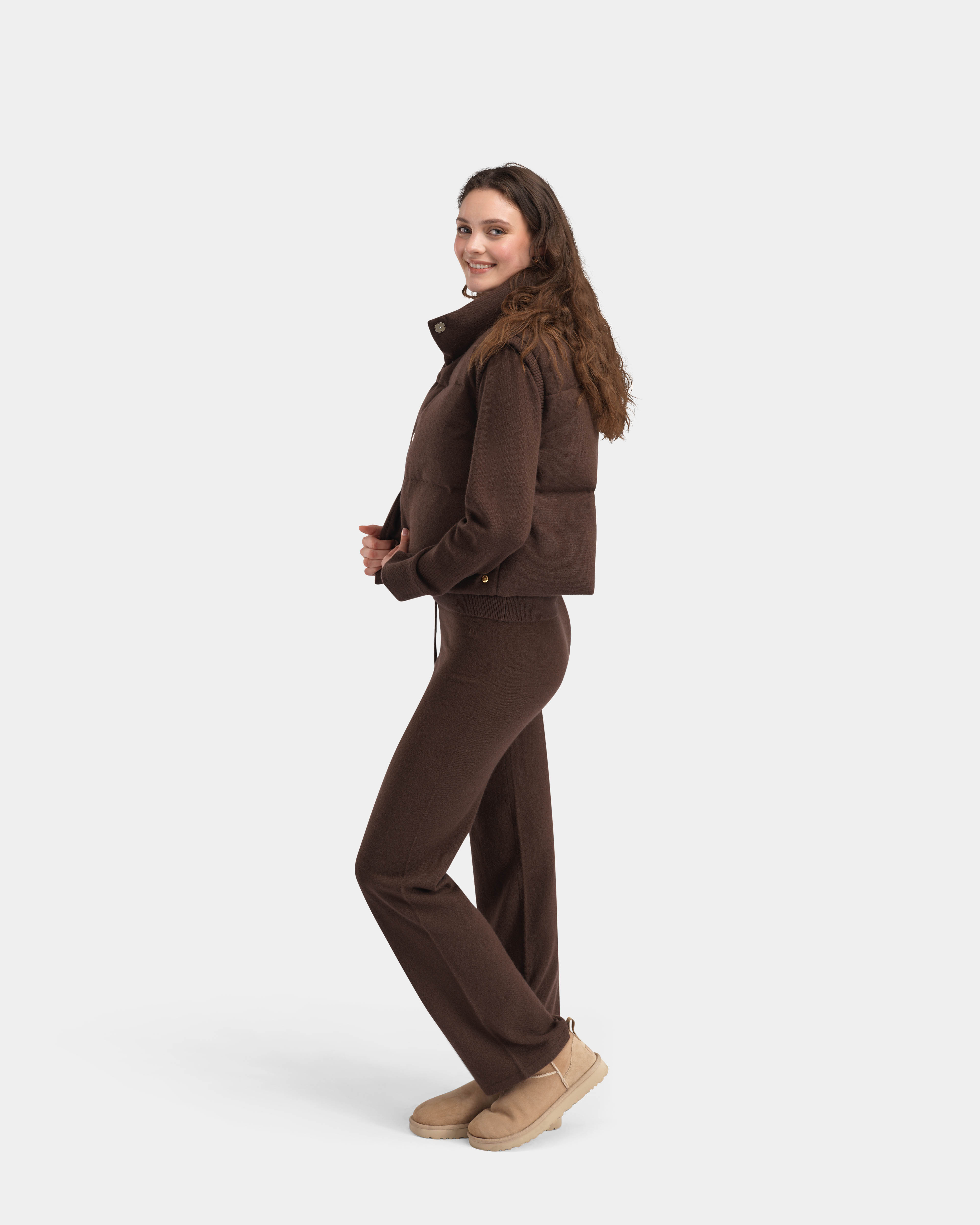 Loftet Kashmir Vest Coffee