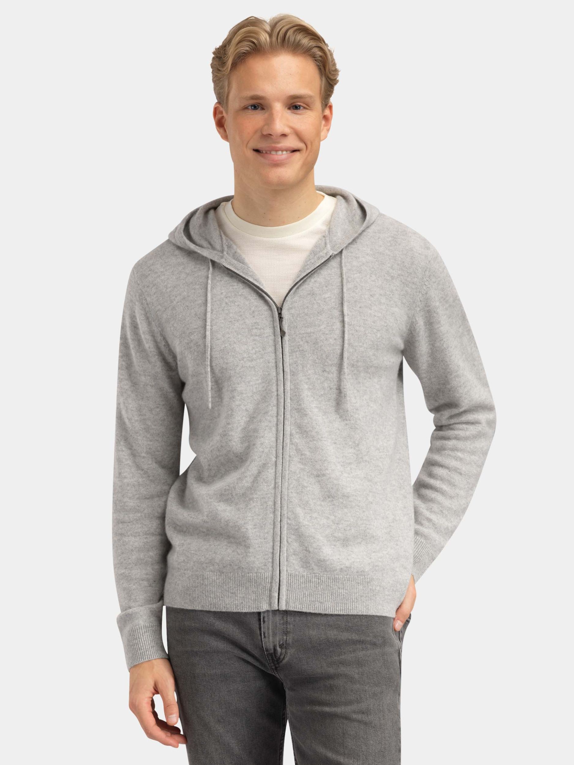 Grønli Kashmirjakke Grey Melange