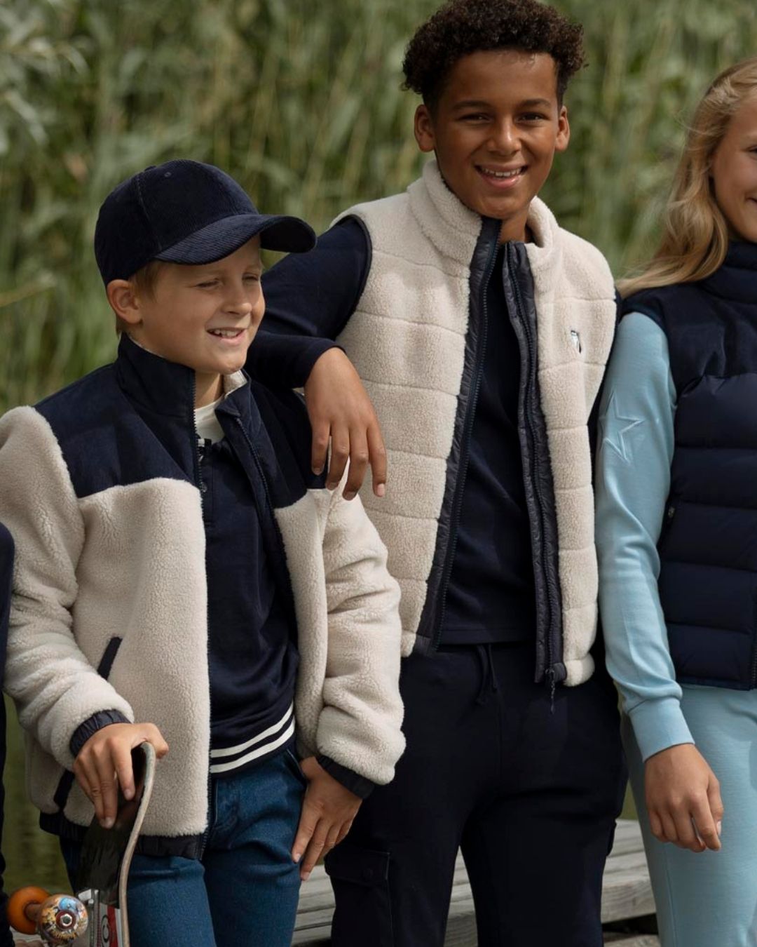 Stryn Fleece Jakke Beige