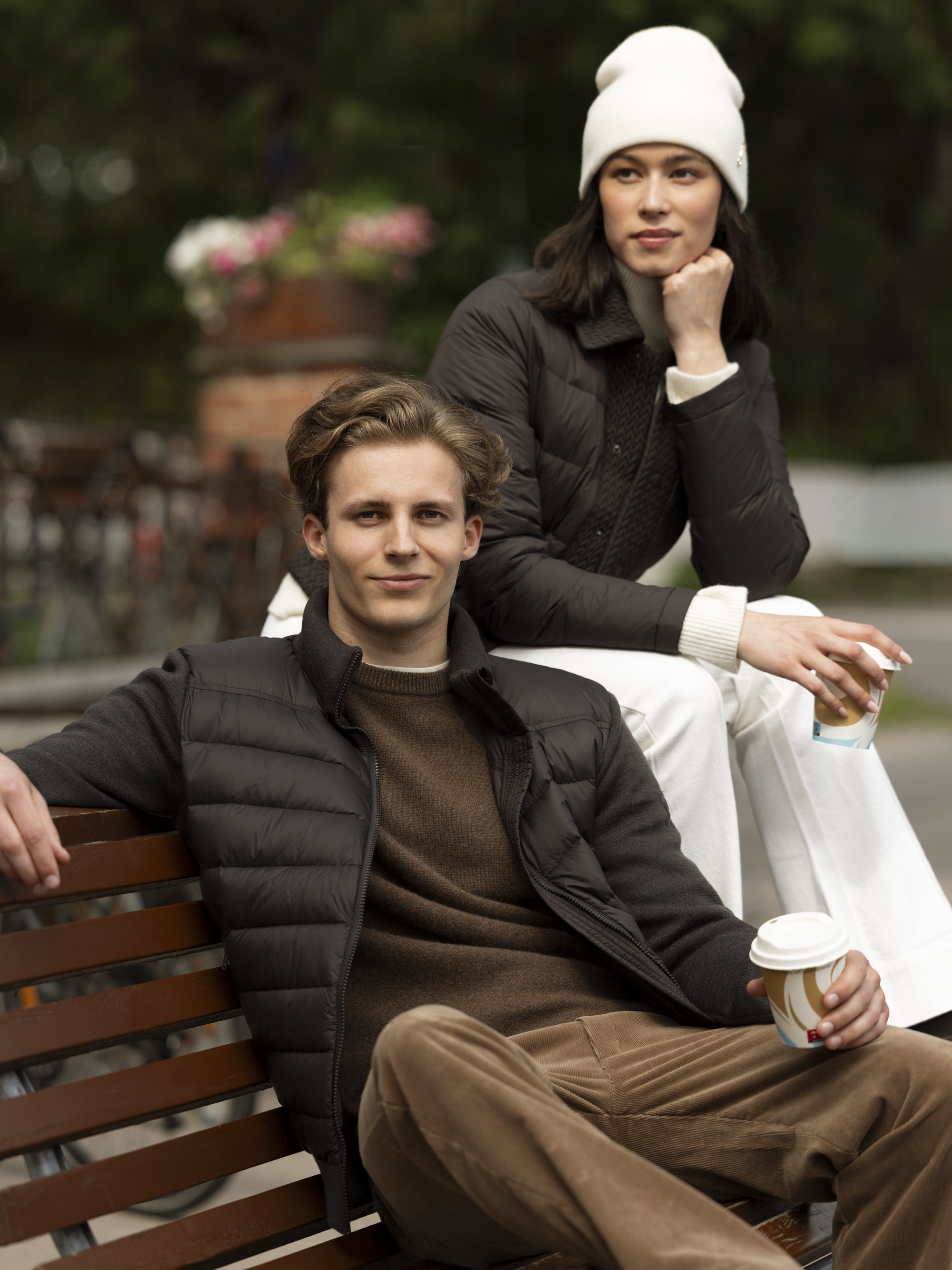 Grønli Kashmirgenser  Dark Brown Melange