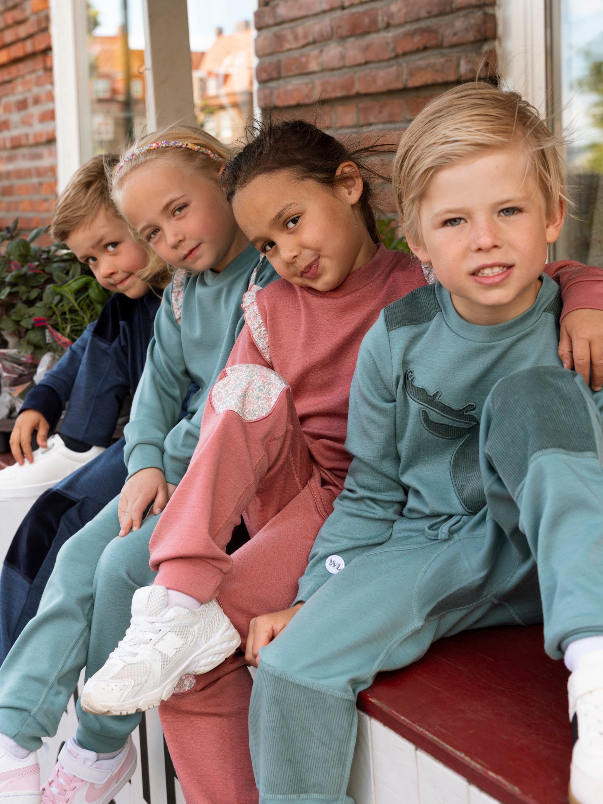 Bergen Ullgenser 3-10 år Burned Rose