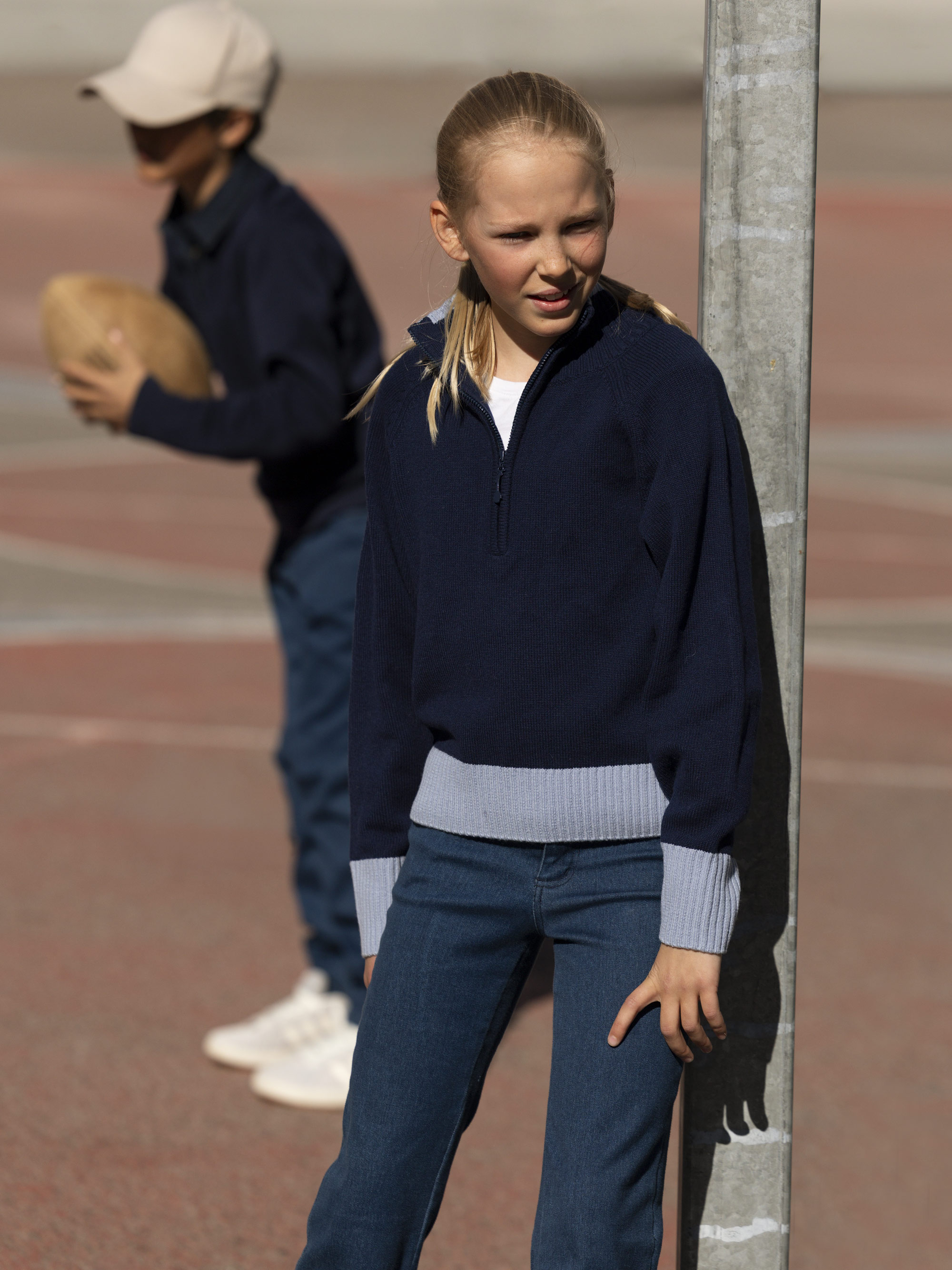 Eid Strikkegenser  Dark Blue