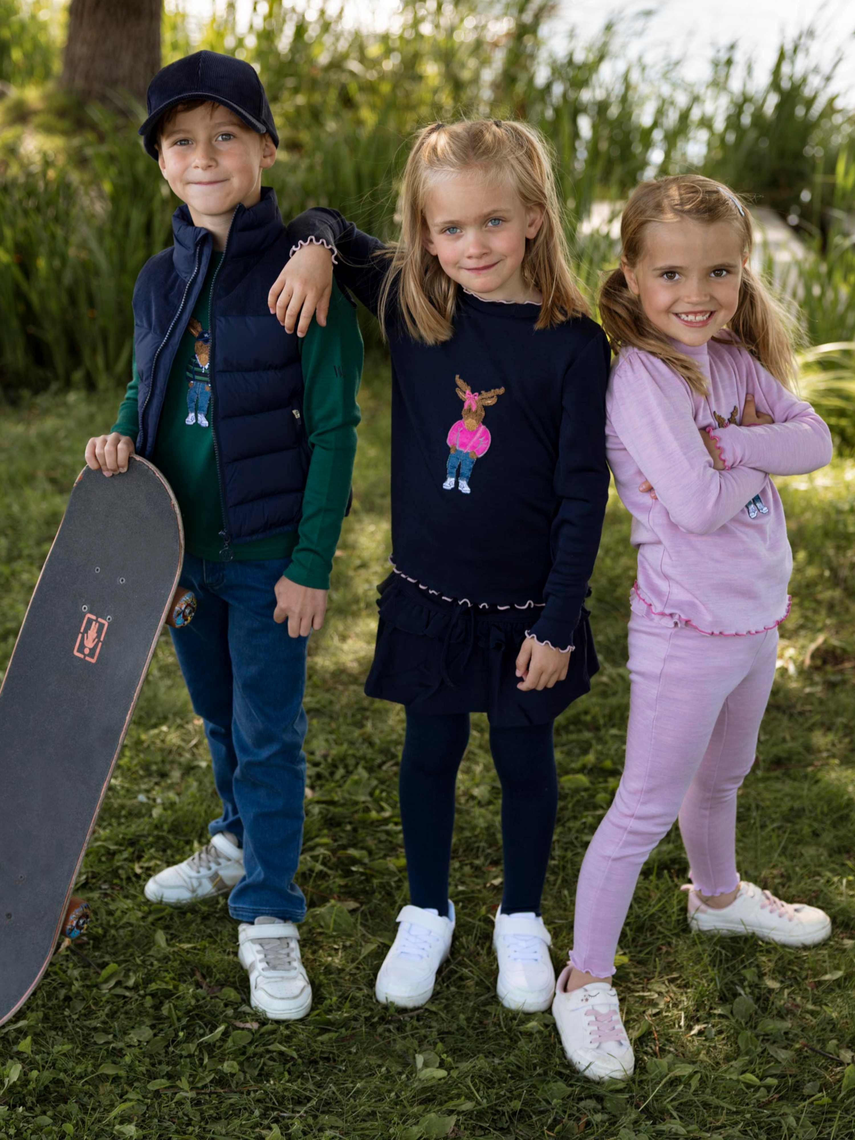 Harpefossen Ullgenser 3-10 år Pine Green