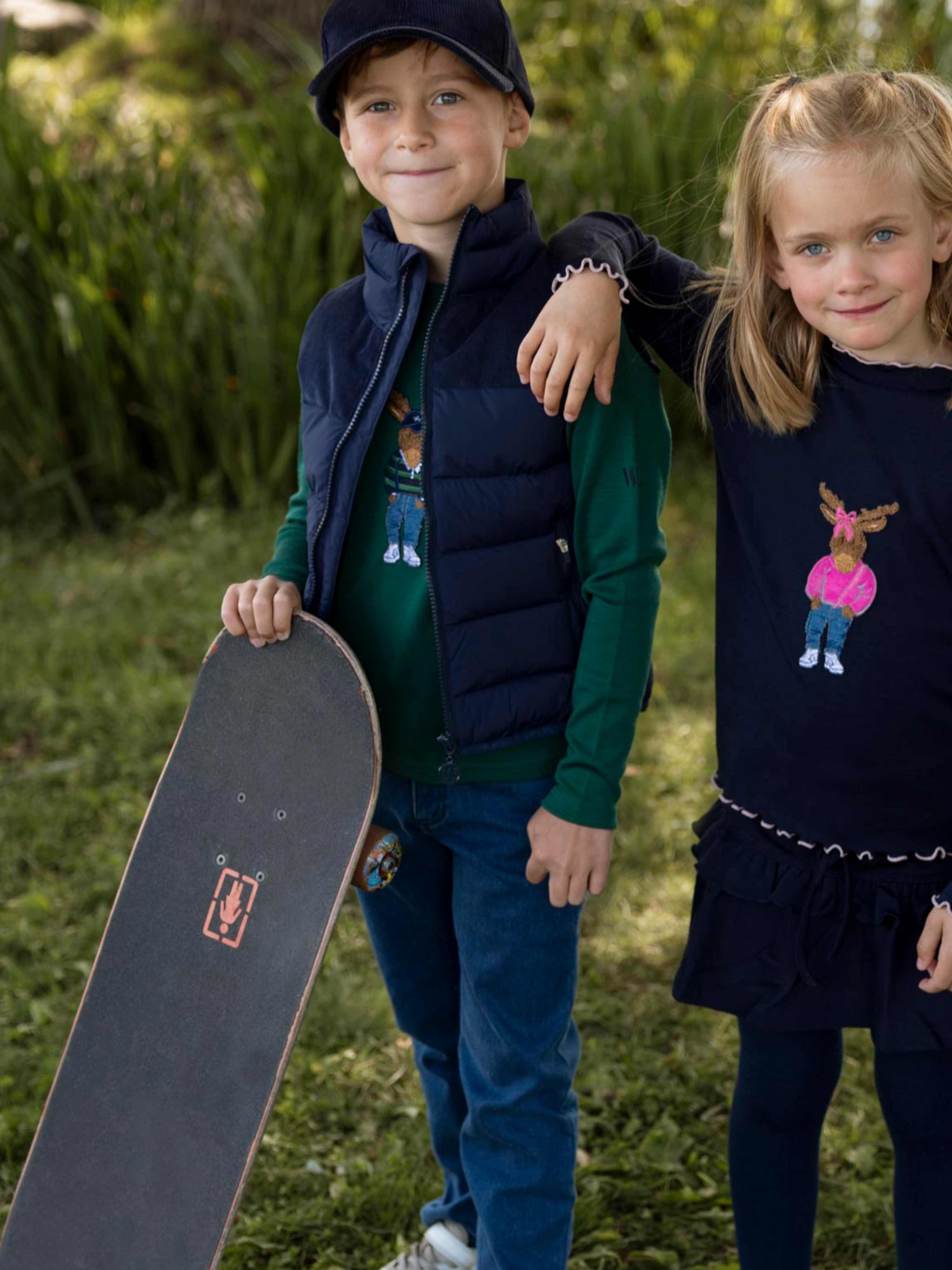 Harpefossen Ullgenser 3-10 år Pine Green