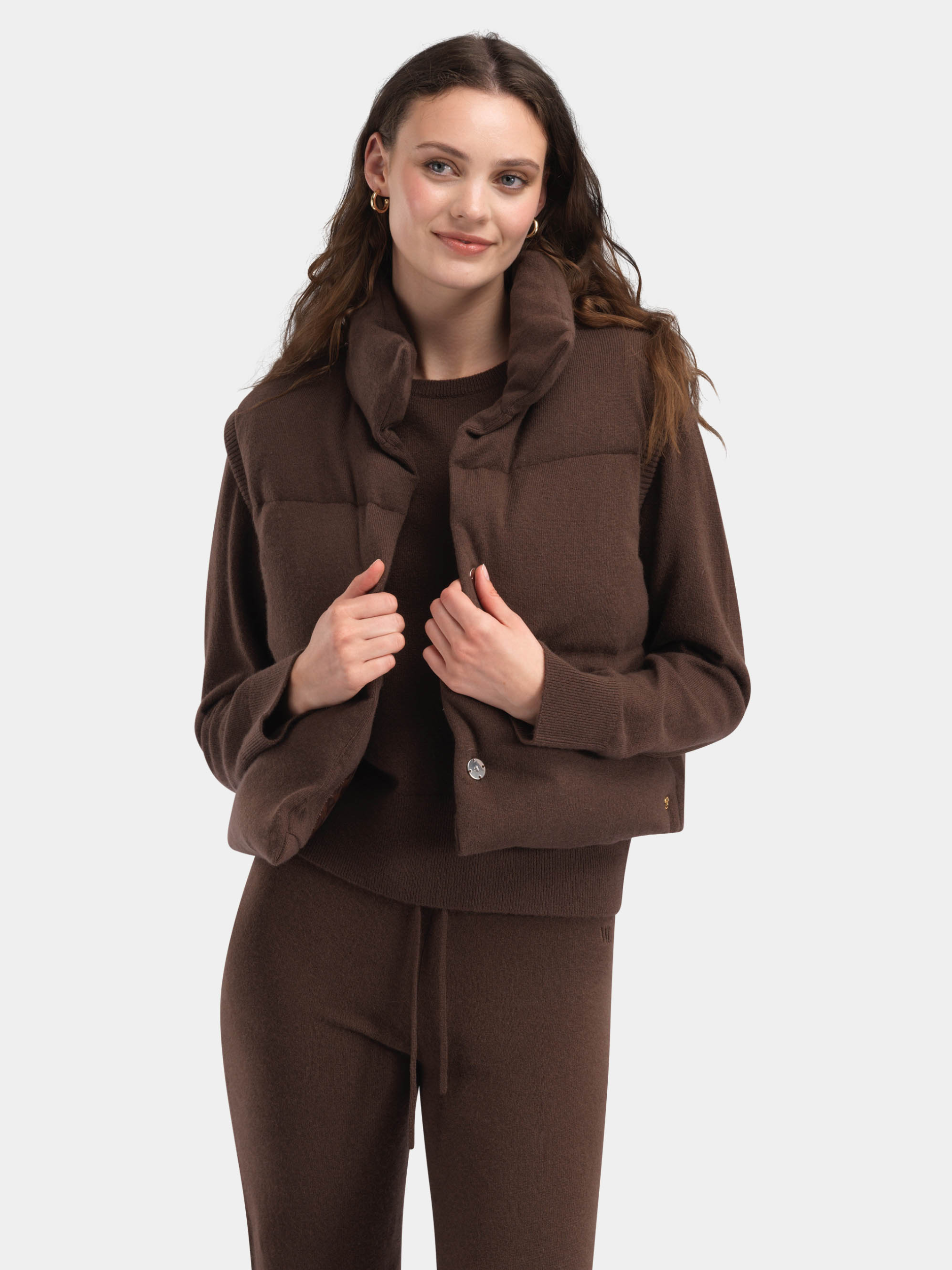 Loftet Kashmir Vest Coffee