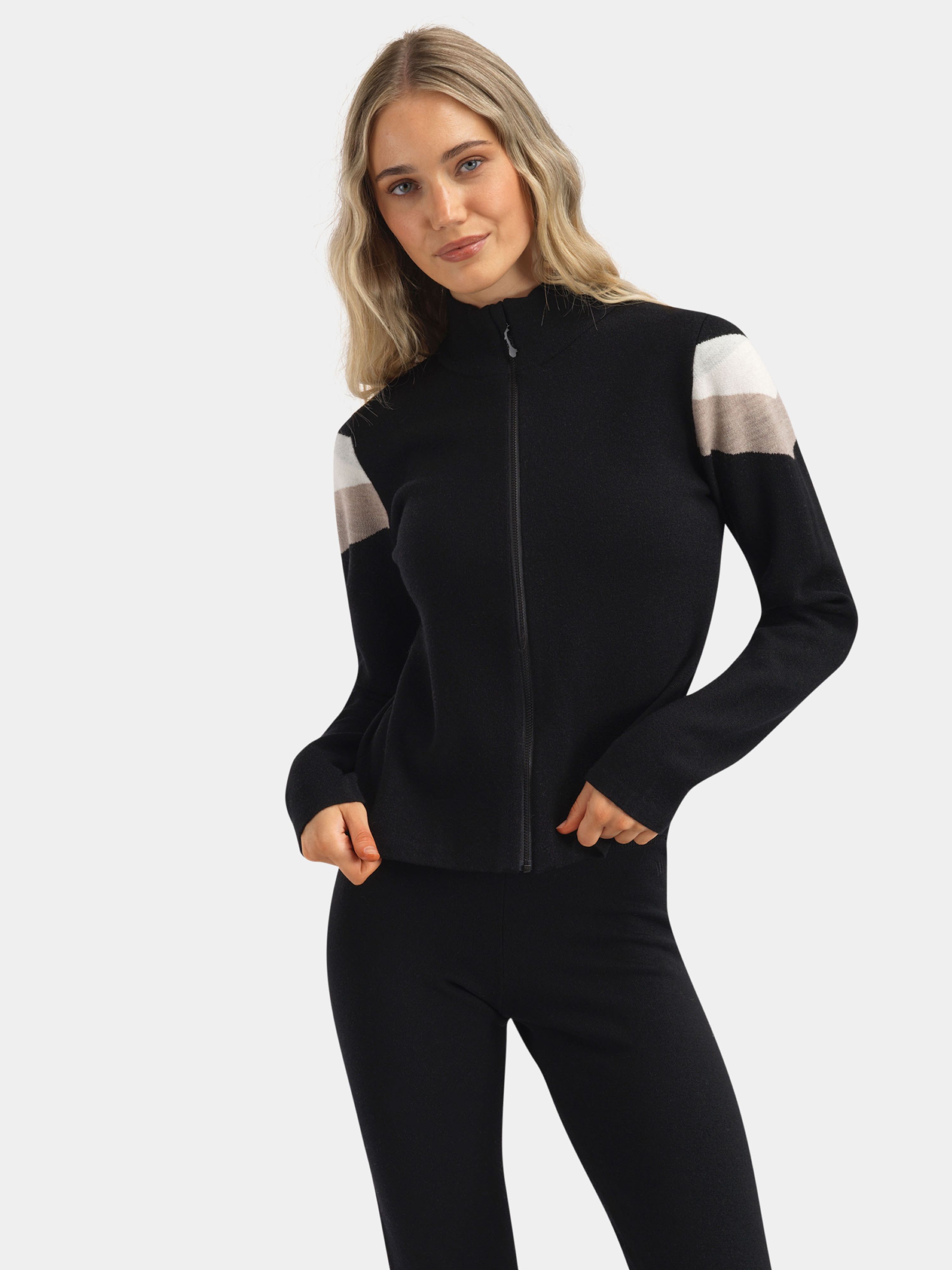 Hemsedal Strikkejakke Black