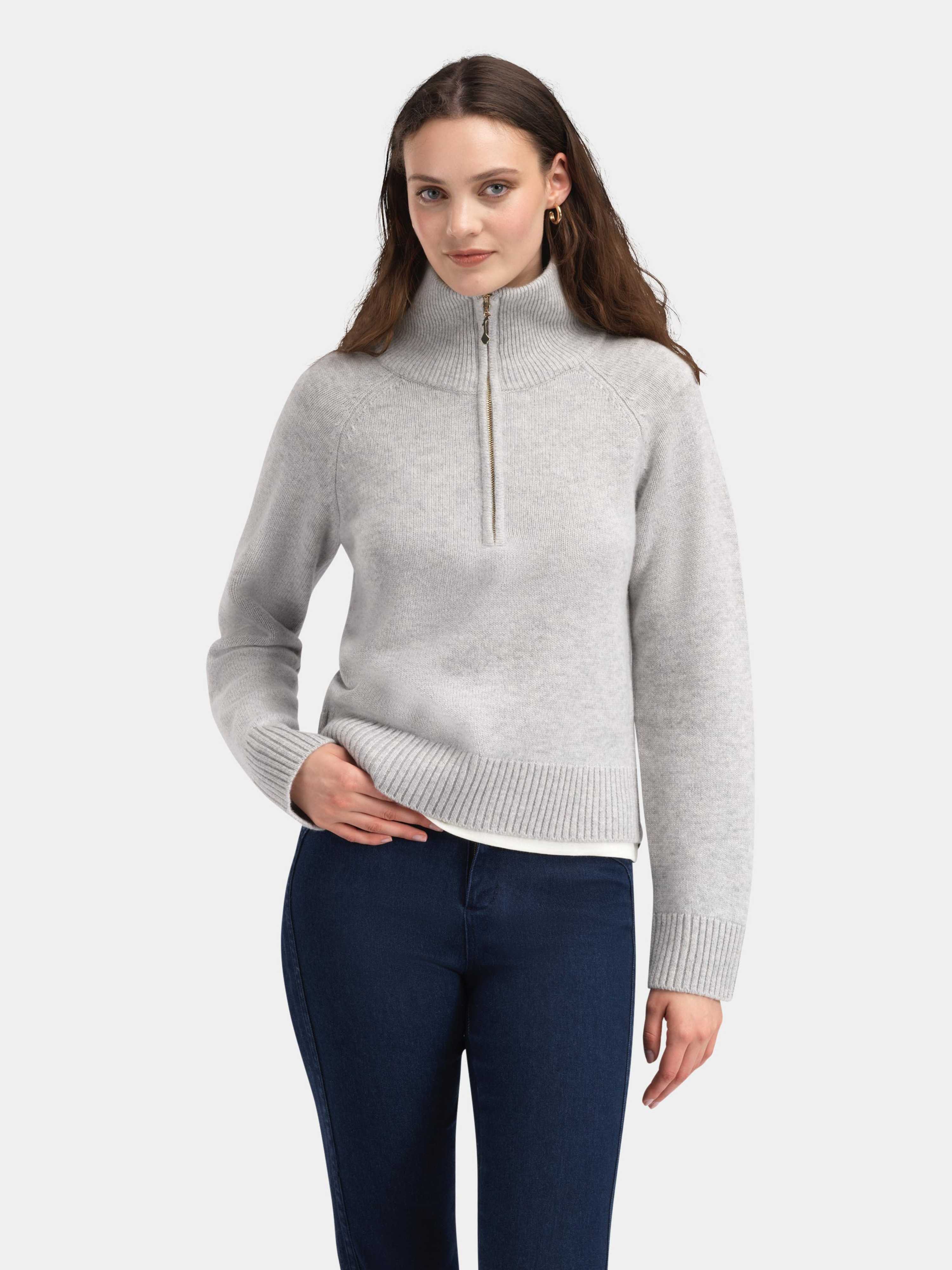 Snøheim Strikkegenser  Grey Melange