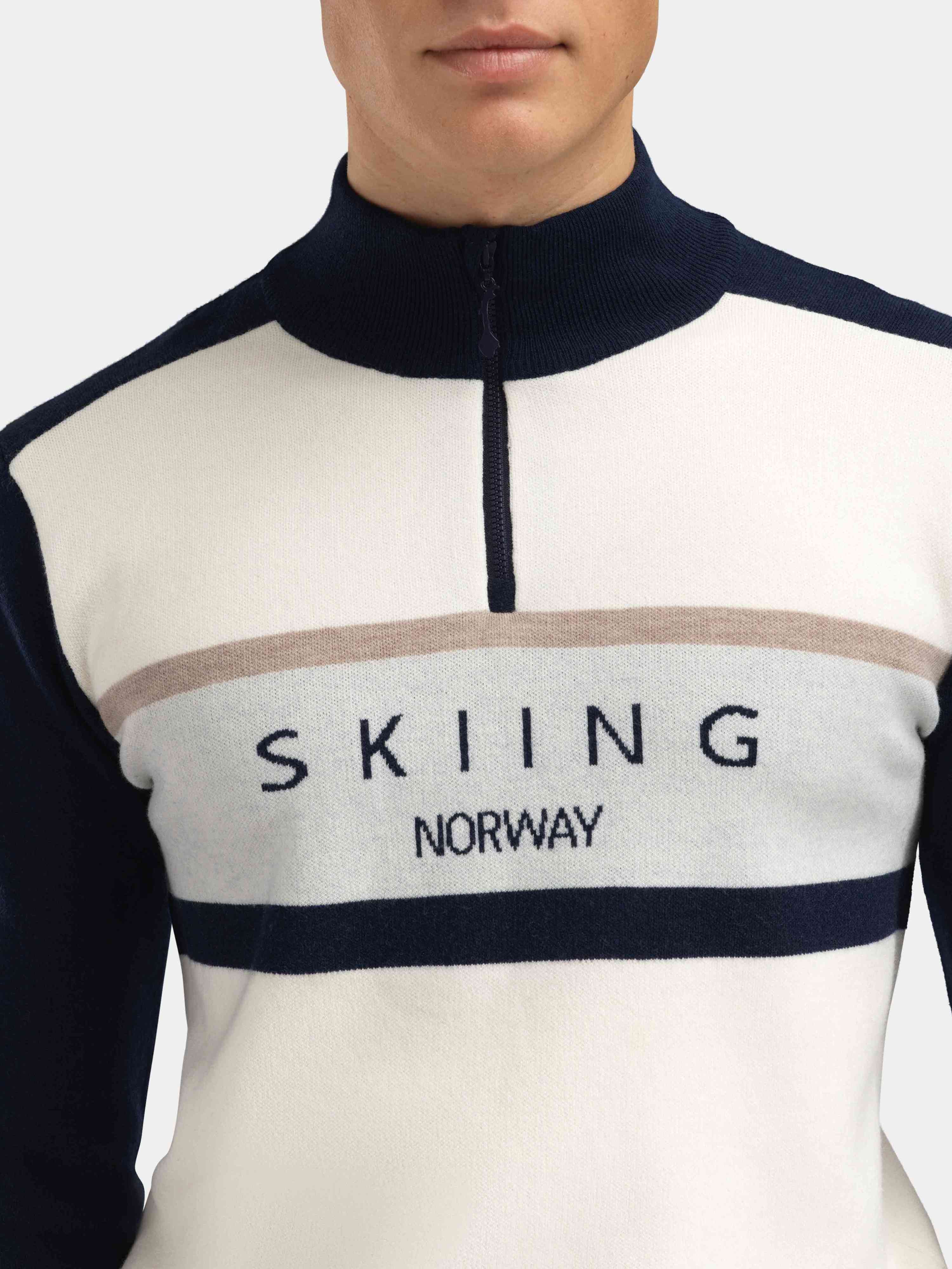 Hemsedal Half-zip Ullgenser Blue Ink