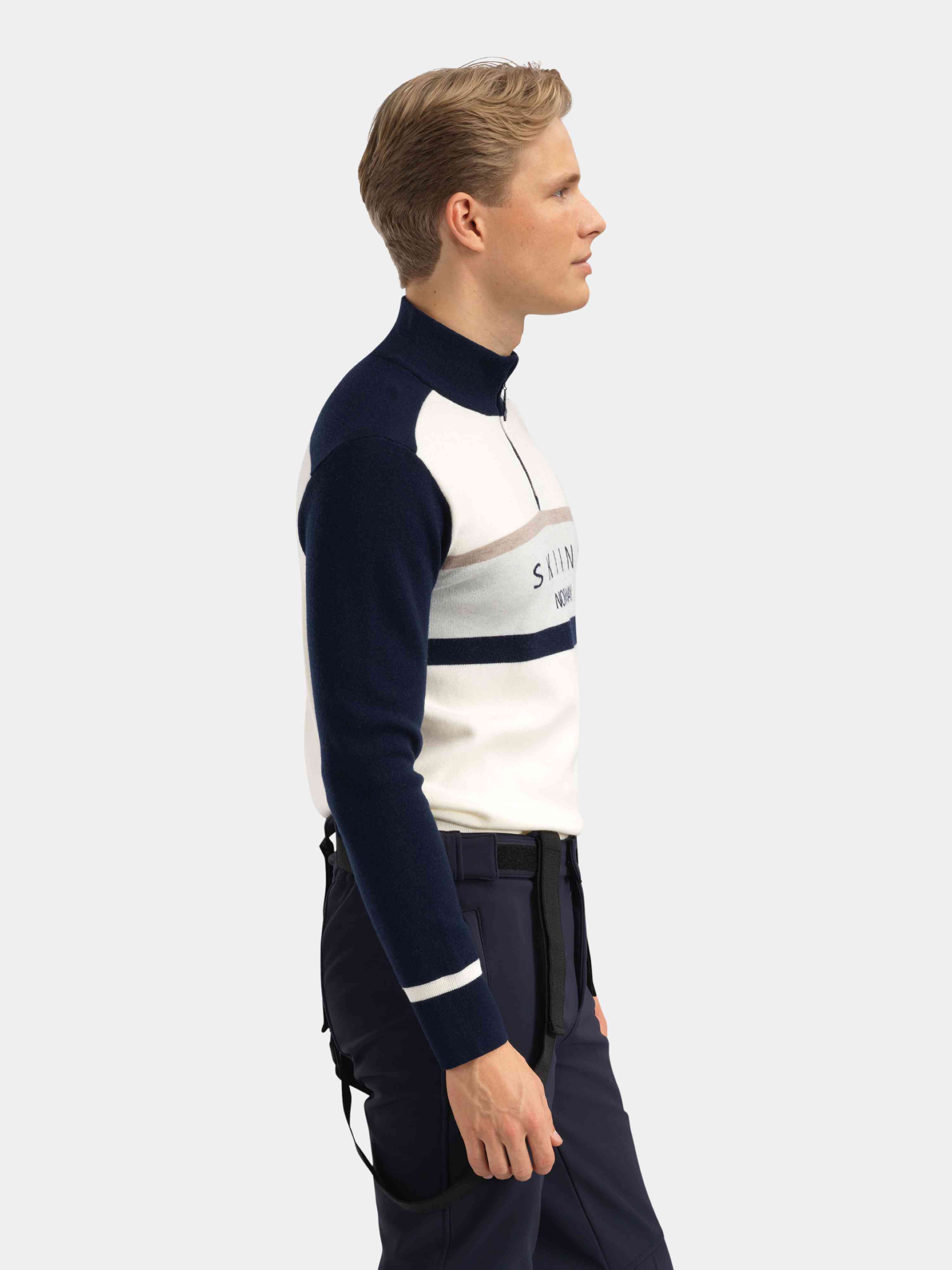 Hemsedal Half-zip Ullgenser Blue Ink